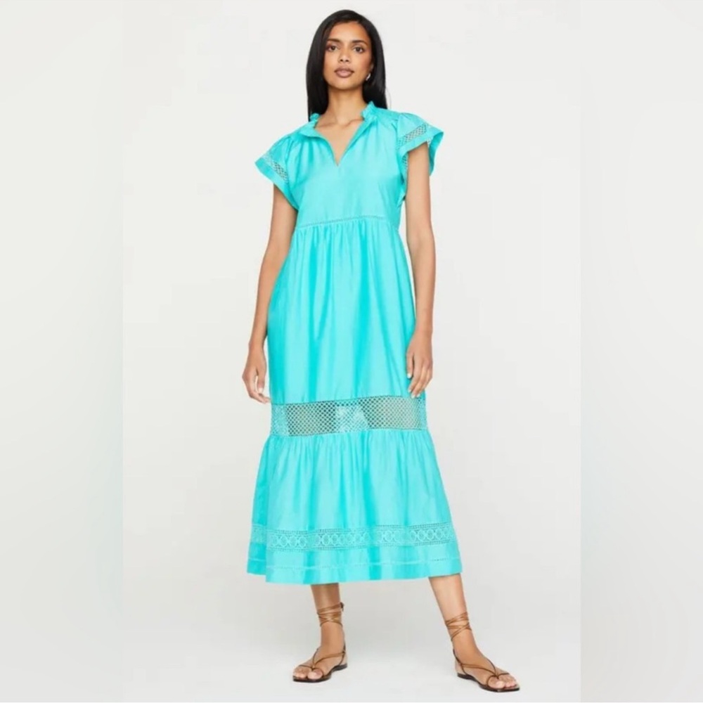 NWT Marie Oliver Day Midi dress in Atlantis turquoise size XXL